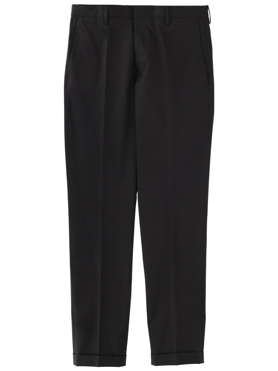 Cotton Tailored Pants Black Organic Trousers