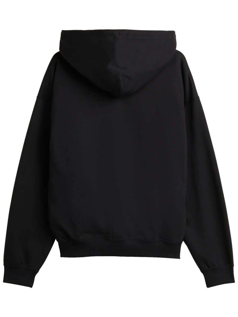 Black Regular Fit Hoodie Cotton Sweatshirts