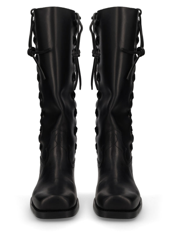 Roxanne Leather Boots Black