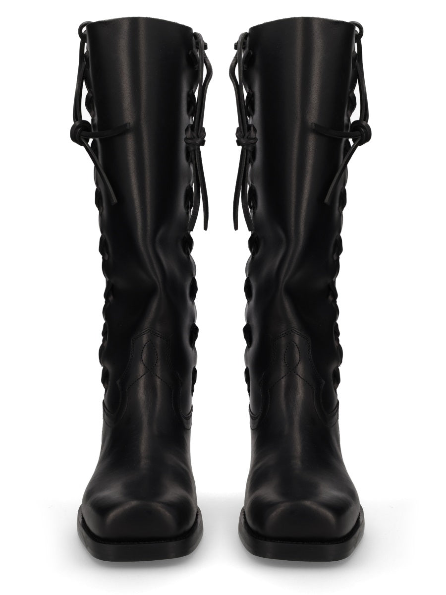 Roxanne Leather Boots Black