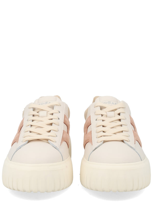 H-Stripes Sneaker Beige Calfskin Trainers