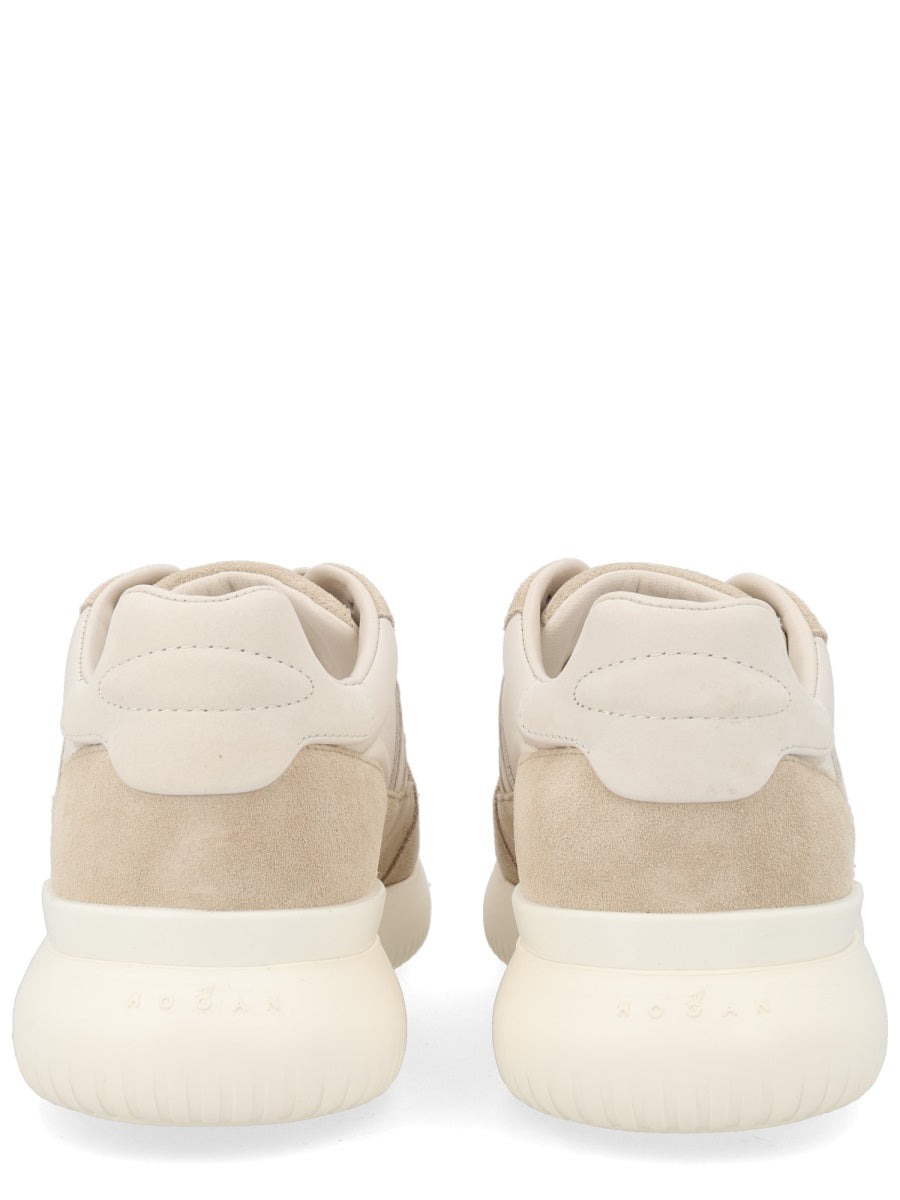 Interactive³ Sneaker Beige Calfskin Trainers