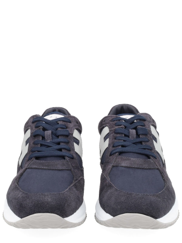 Interactive Sneaker Blue Polyamide Trainers