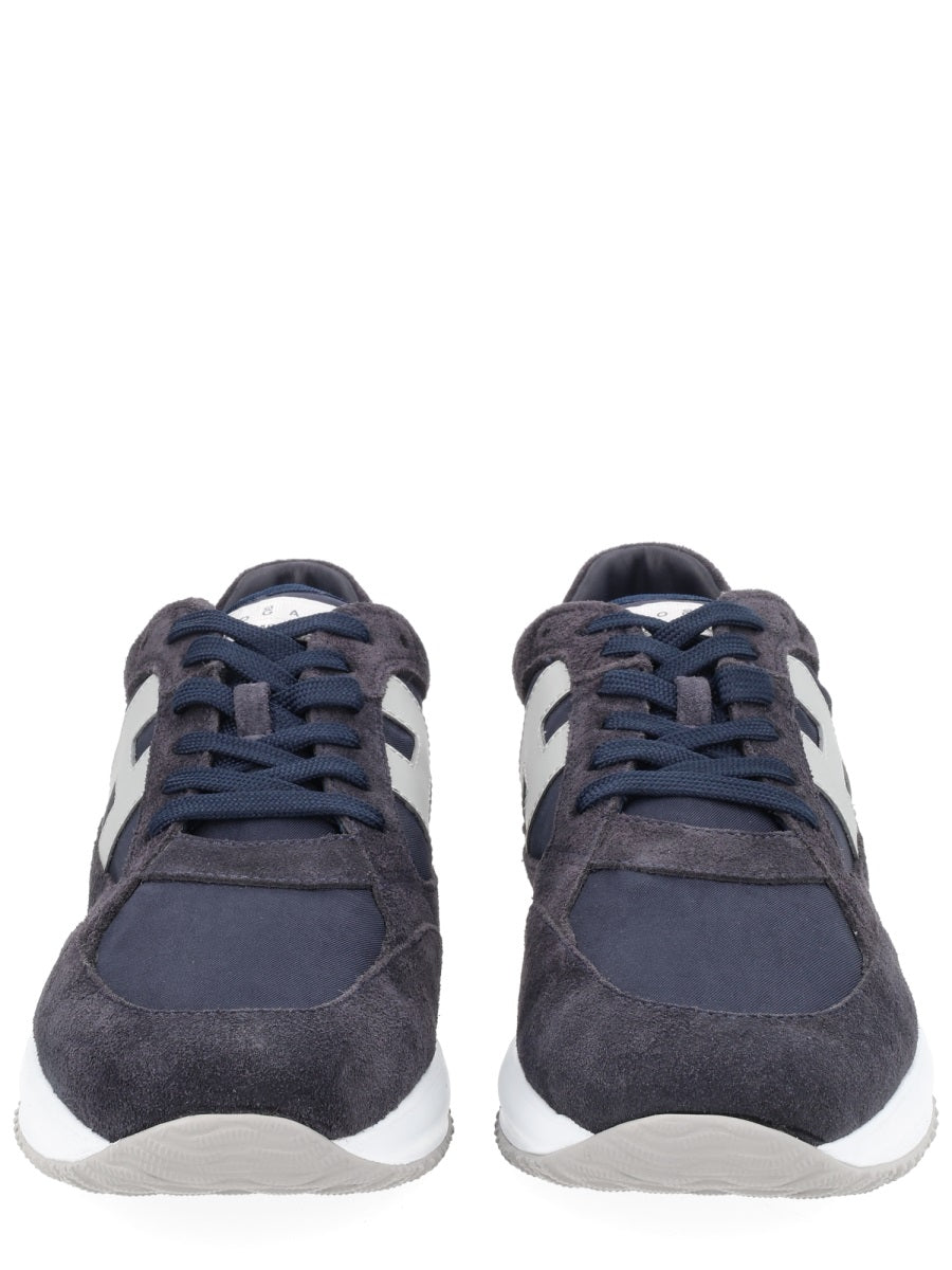 Interactive Sneaker Blue Polyamide Trainers