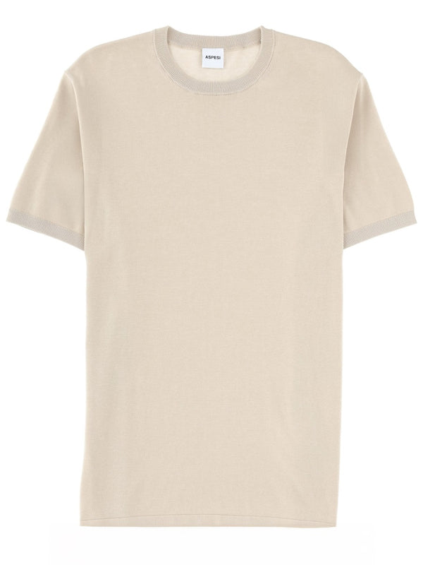 Cotton T-Shirt Beige T-shirts