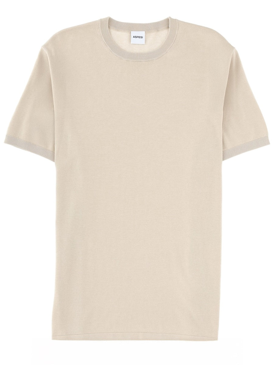 Cotton T-Shirt Beige T-shirts