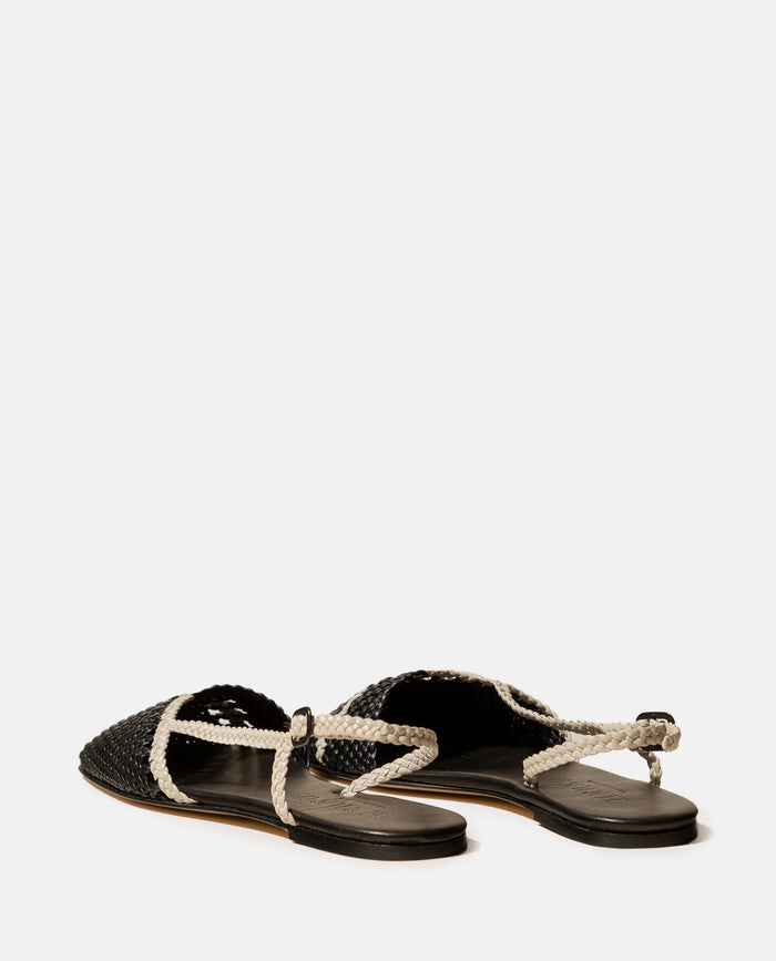 HEREU Flat shoes Black Lamb Leather