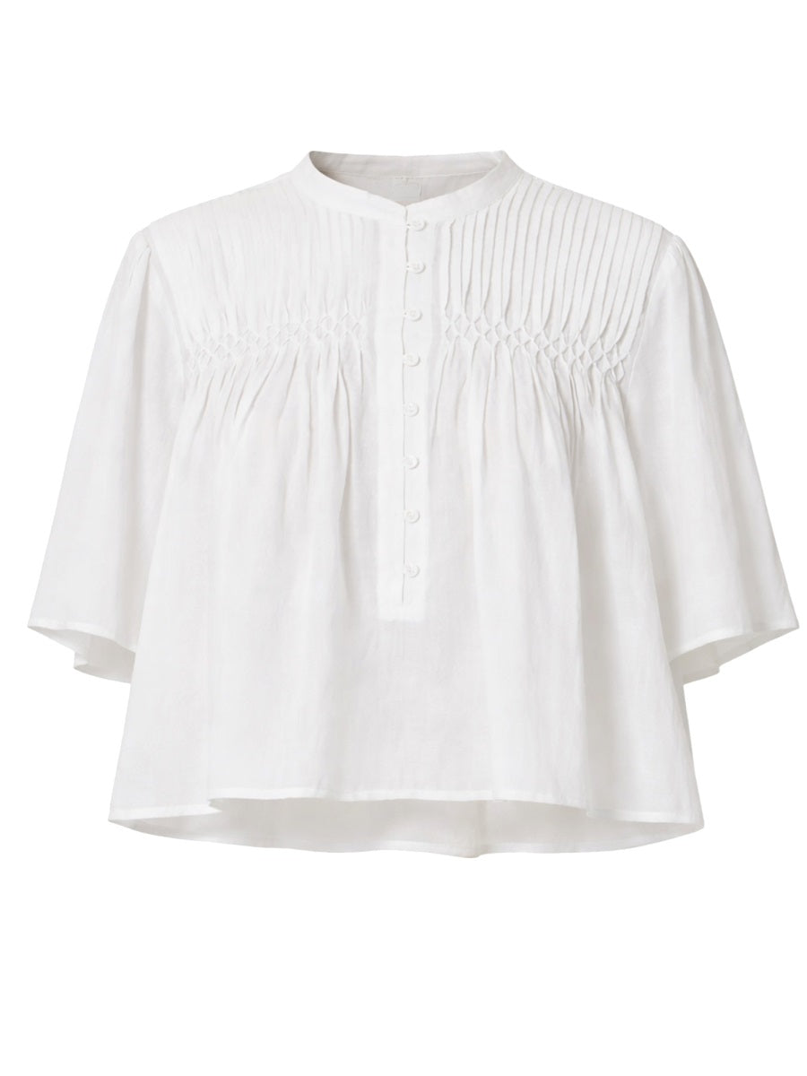 Top Destiny White Cotton Tops