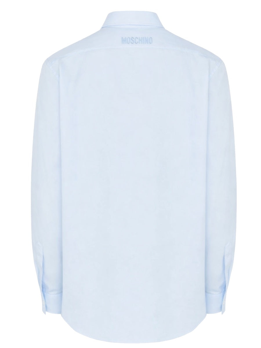 Printed Shirt Azure Cotton