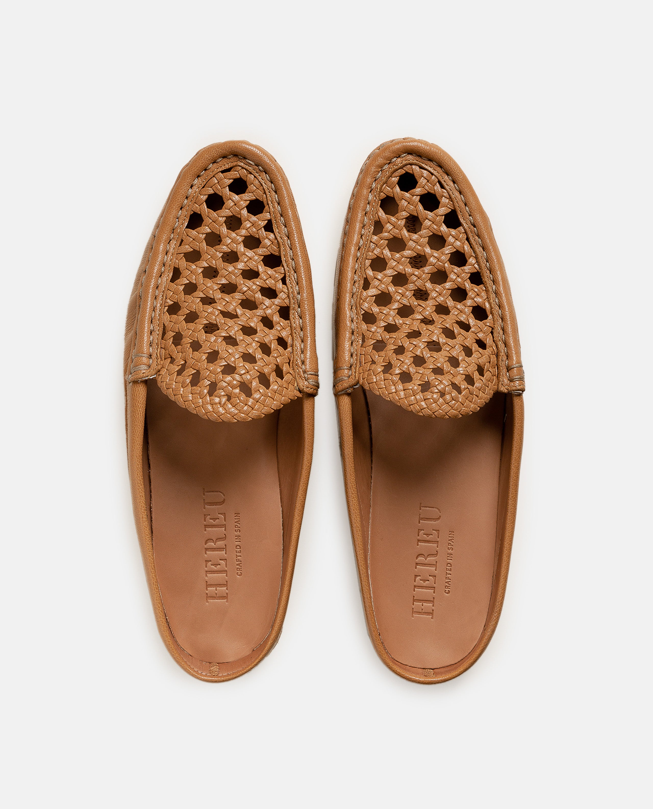 HEREU With Heel Brown Lamb Leather