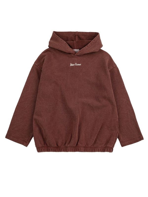 Sweatshirt With Logo Brown Organic Cotton Sweatshirts