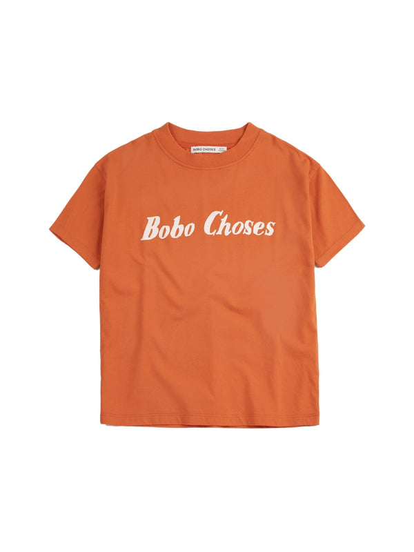 T-Shirt With Logo, Orange Organic Cotton T-shirts