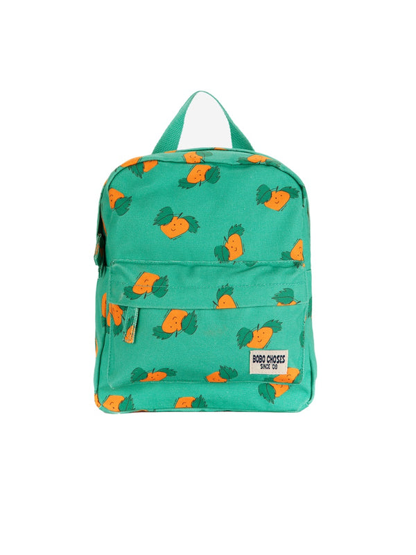Backpack Tangerine Green Organic Cotton; Polyester Backpacks