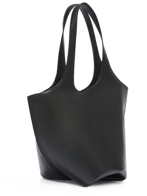 The Scoop Bag Black Calf Leather Shoulder