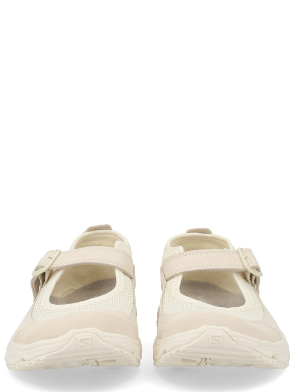 Marie-Jeanne Sneaker Ivory Leather - Mesh Trainers