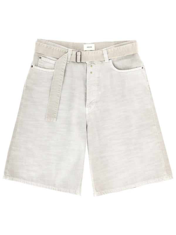 Beige Cotton Shorts