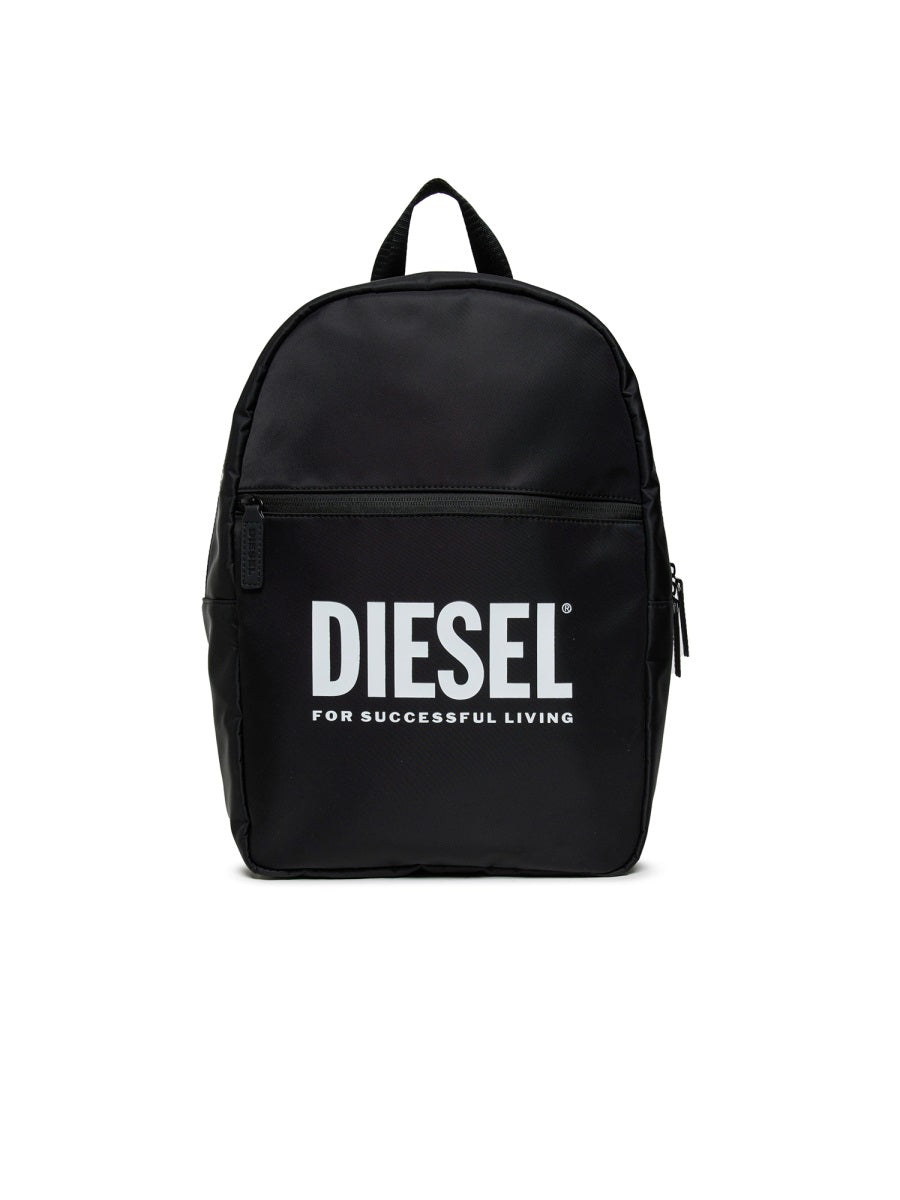 Backpack With Logo Black Nylon + Contrast Polyester Backpacks