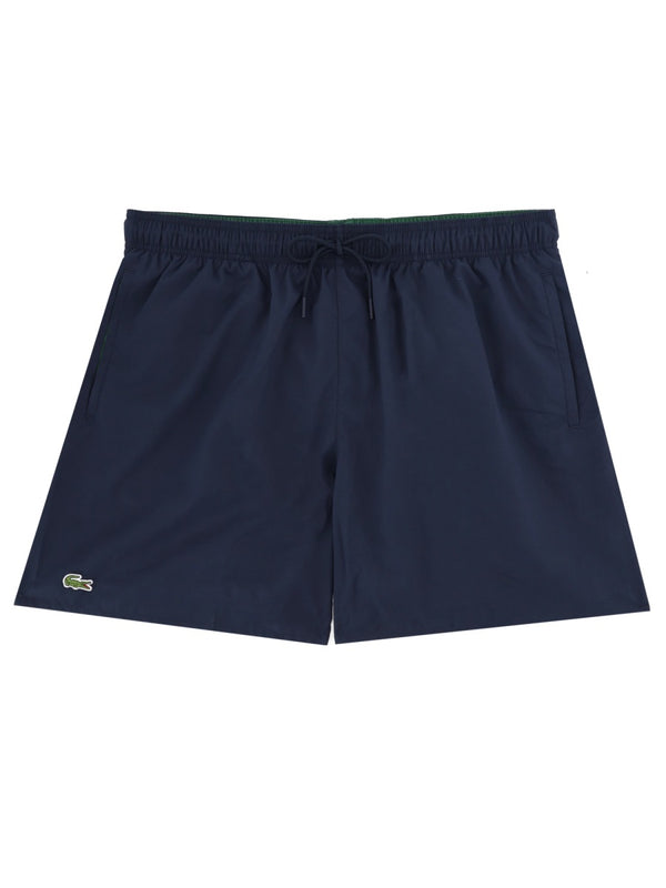 Swim Shorts With Logo Blue Polyester