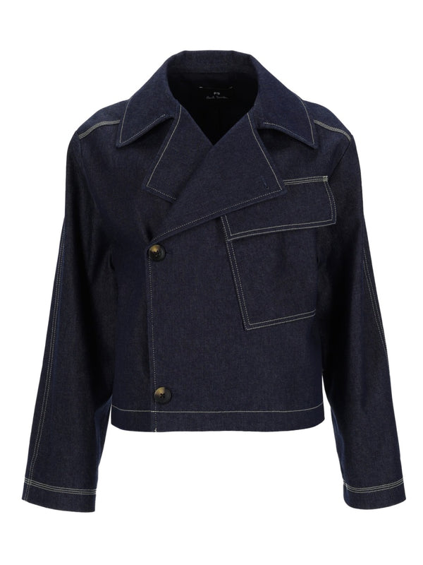 Denim Jacket Blue Cotton