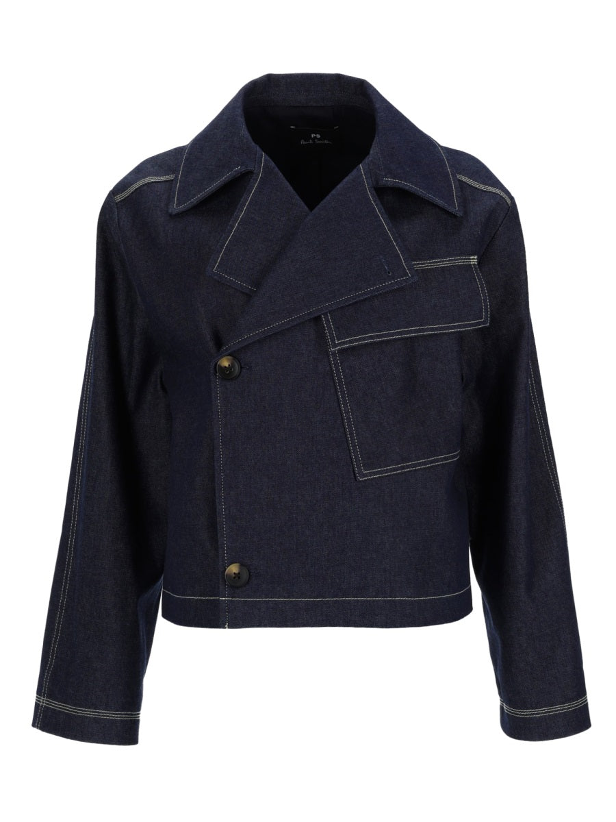 Denim Jacket Blue Cotton