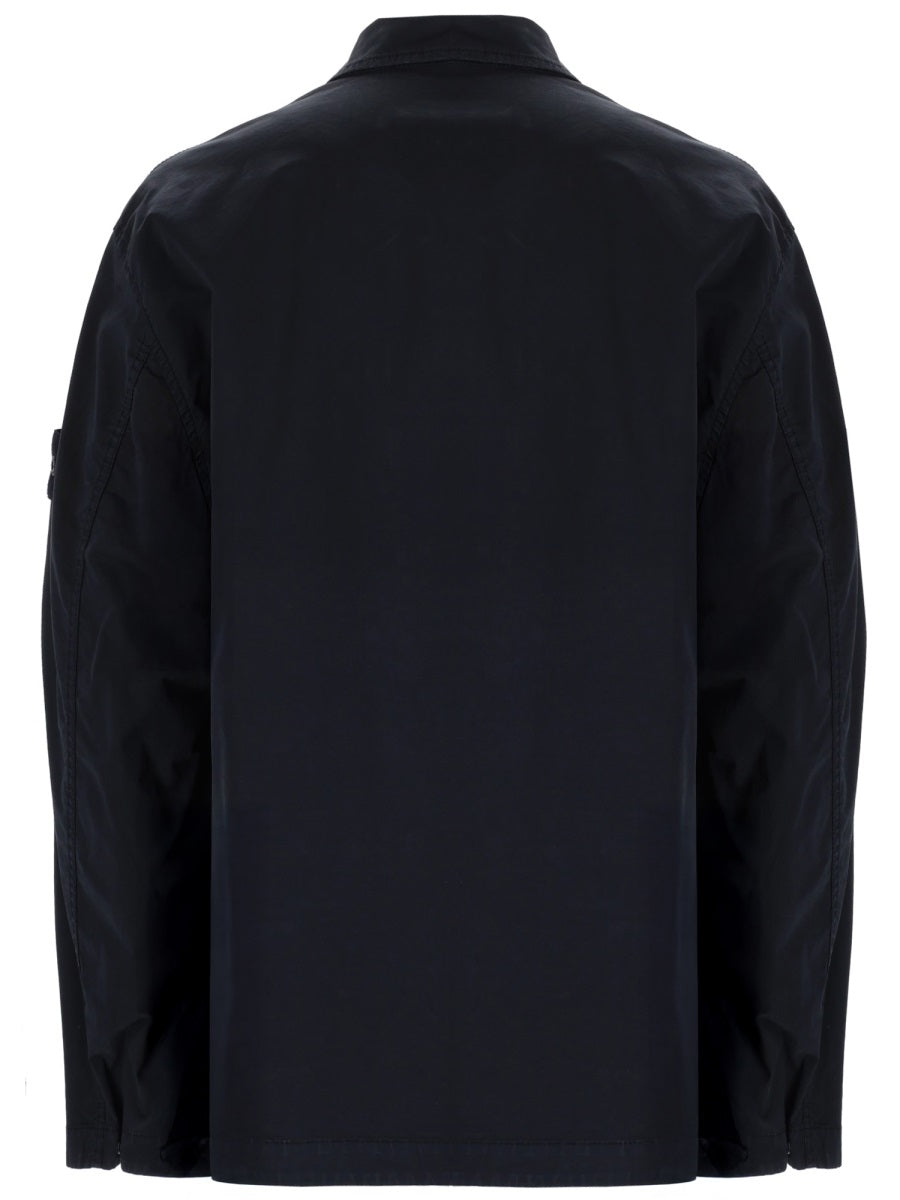 Cotton Overshirt Blue Shirt