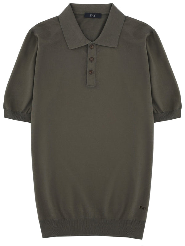 Cotton Polo Military Green Shirts