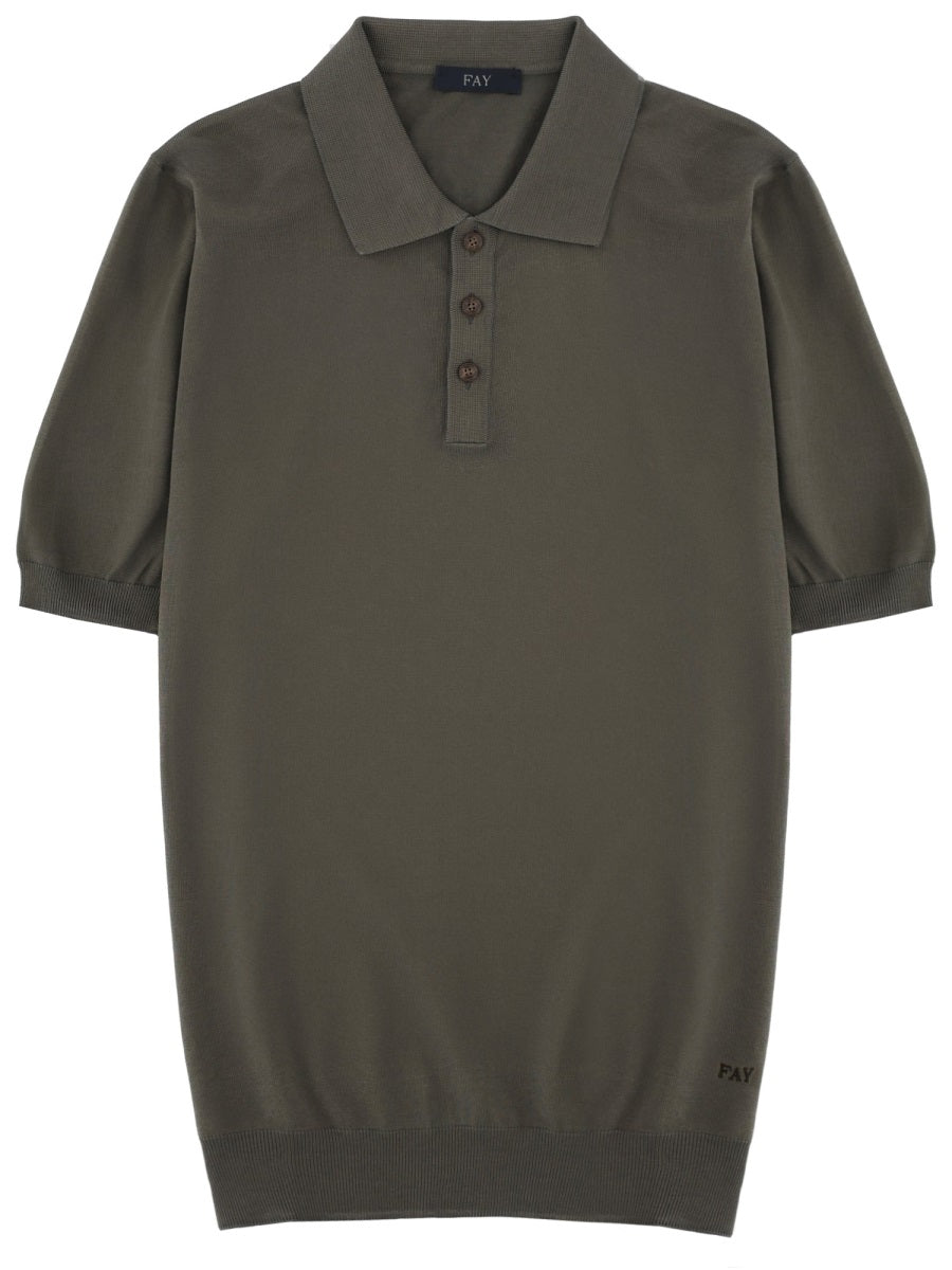 Cotton Polo Military Green Shirts