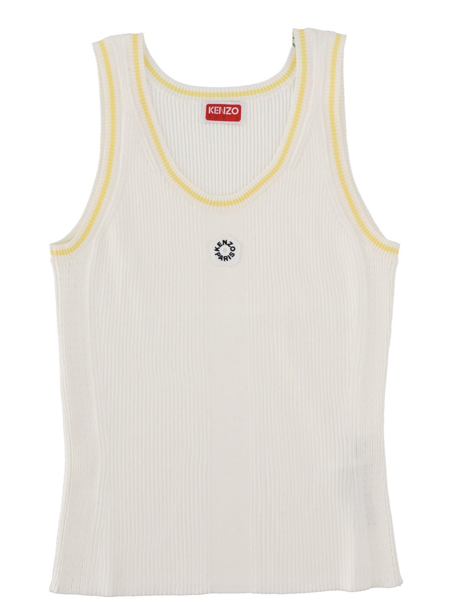Boke Flower 2.0 Tank Top White Viscose