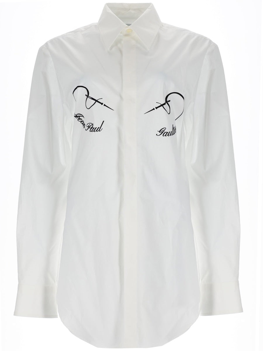 Classic White Button-Up Shirt Cotton
