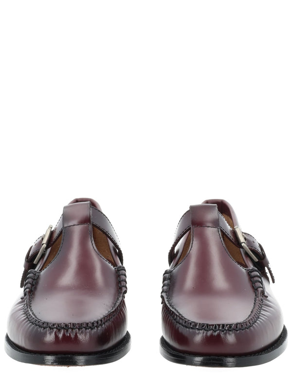 Moccasin Mary Jane Weejun Bordeaux Cow Leather Loafers