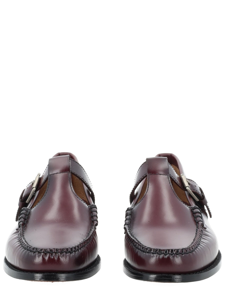 Moccasin Mary Jane Weejun Bordeaux Cow Leather Loafers