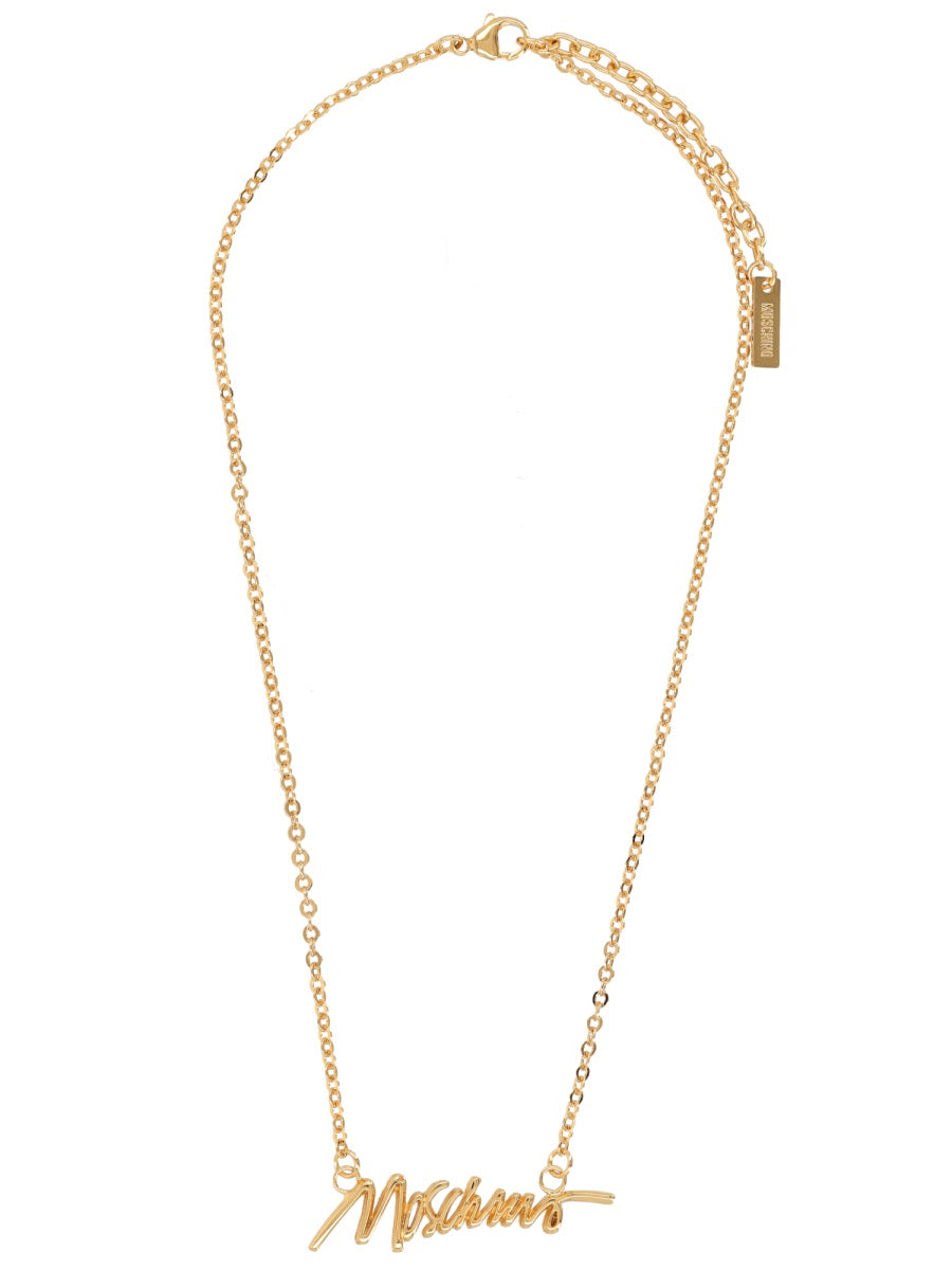 Logo Necklace Gold Brass Necklaces