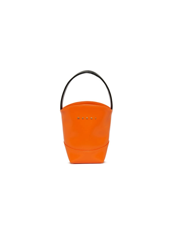 Handbag Basketing Orange Polyester Handbags