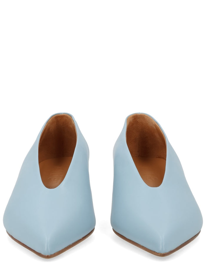 Shoe Kitten Baby Blue Leather Heels