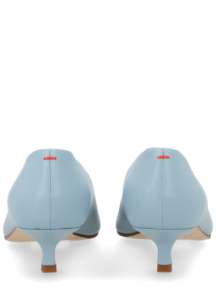 Shoe Kitten Baby Blue Leather Heels