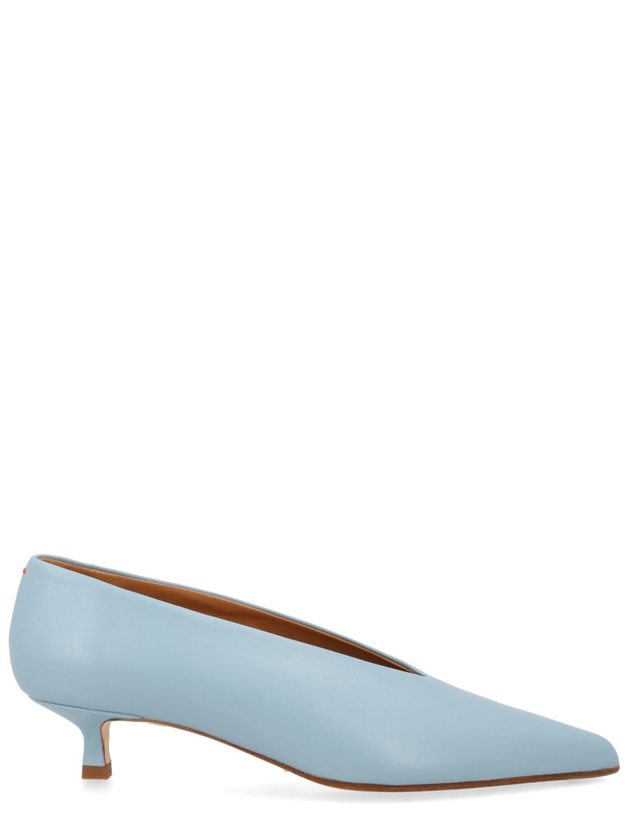 Shoe Kitten Baby Blue Leather Heels