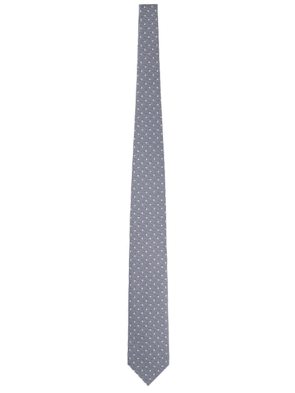 Printed Silk Tie Azure Ties & Bow