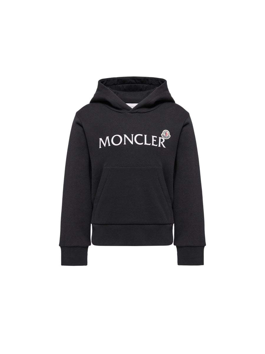 Logo Sweatshirt Black Cotton Sweatshirts