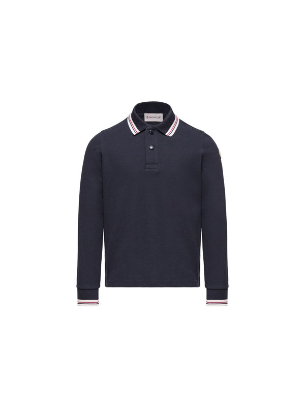 Long-Sleeved Multicolour Polo Shirt Cotton