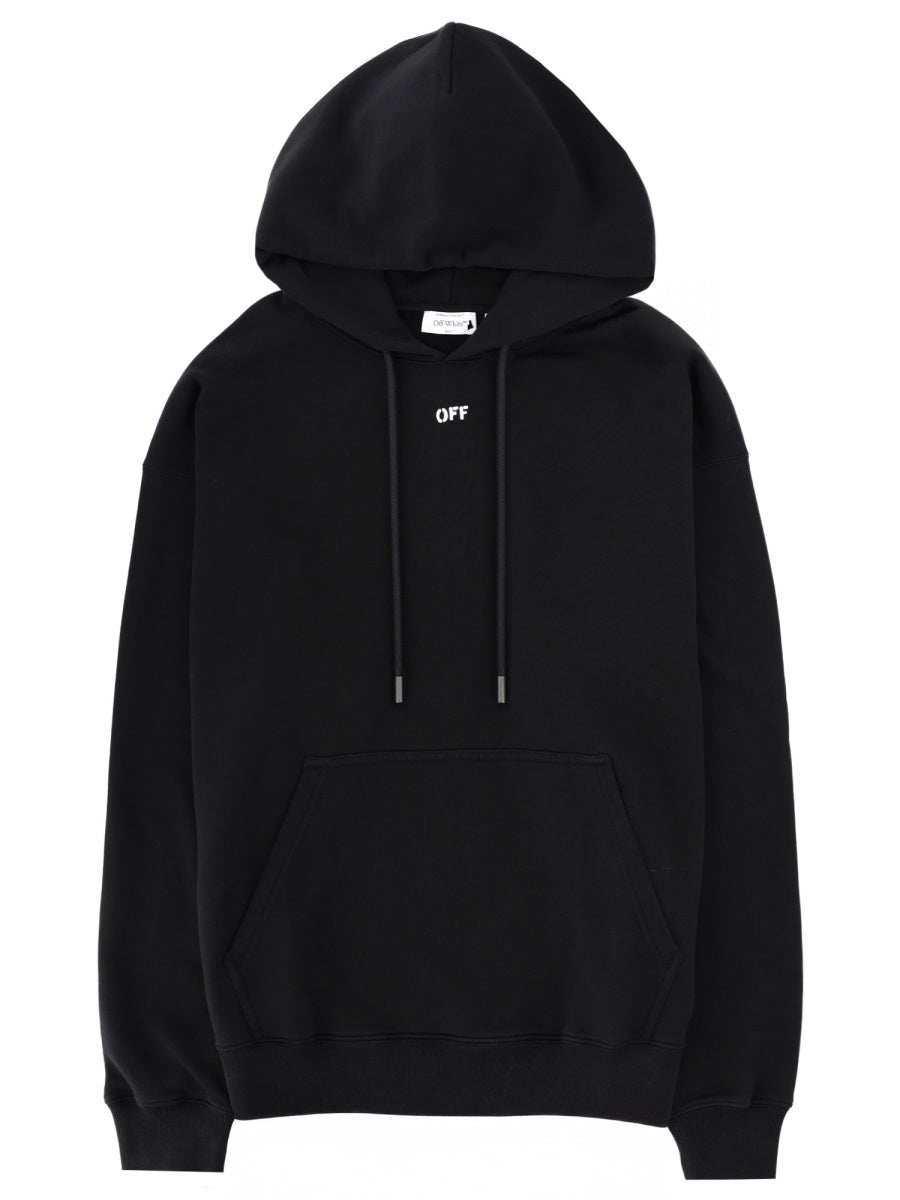 Logo Sweatshirt Black Cotton Sweatshirts