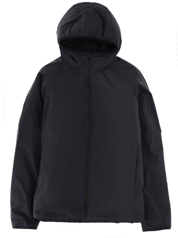 Hooded Jacket Blue Polyamide Sweatshirts