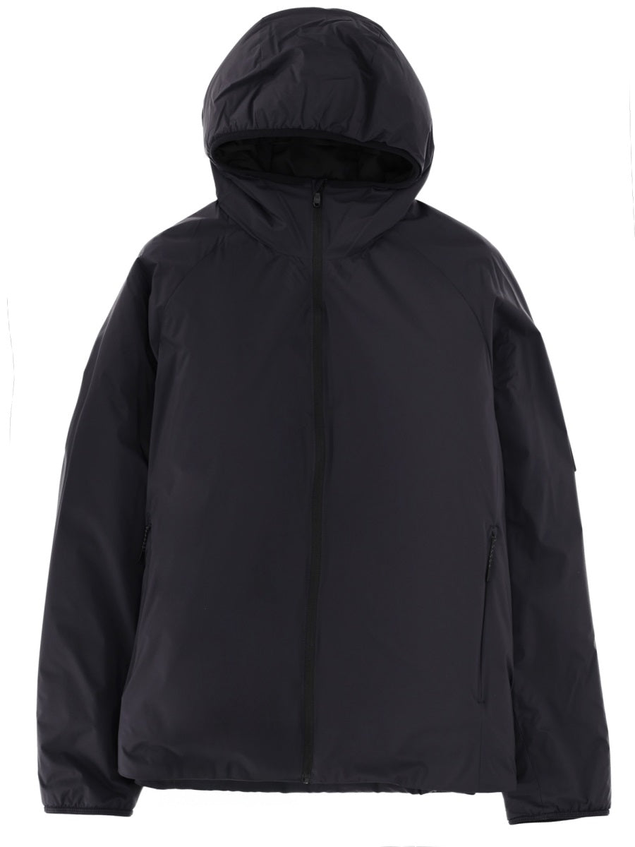 Hooded Jacket Blue Polyamide Sweatshirts