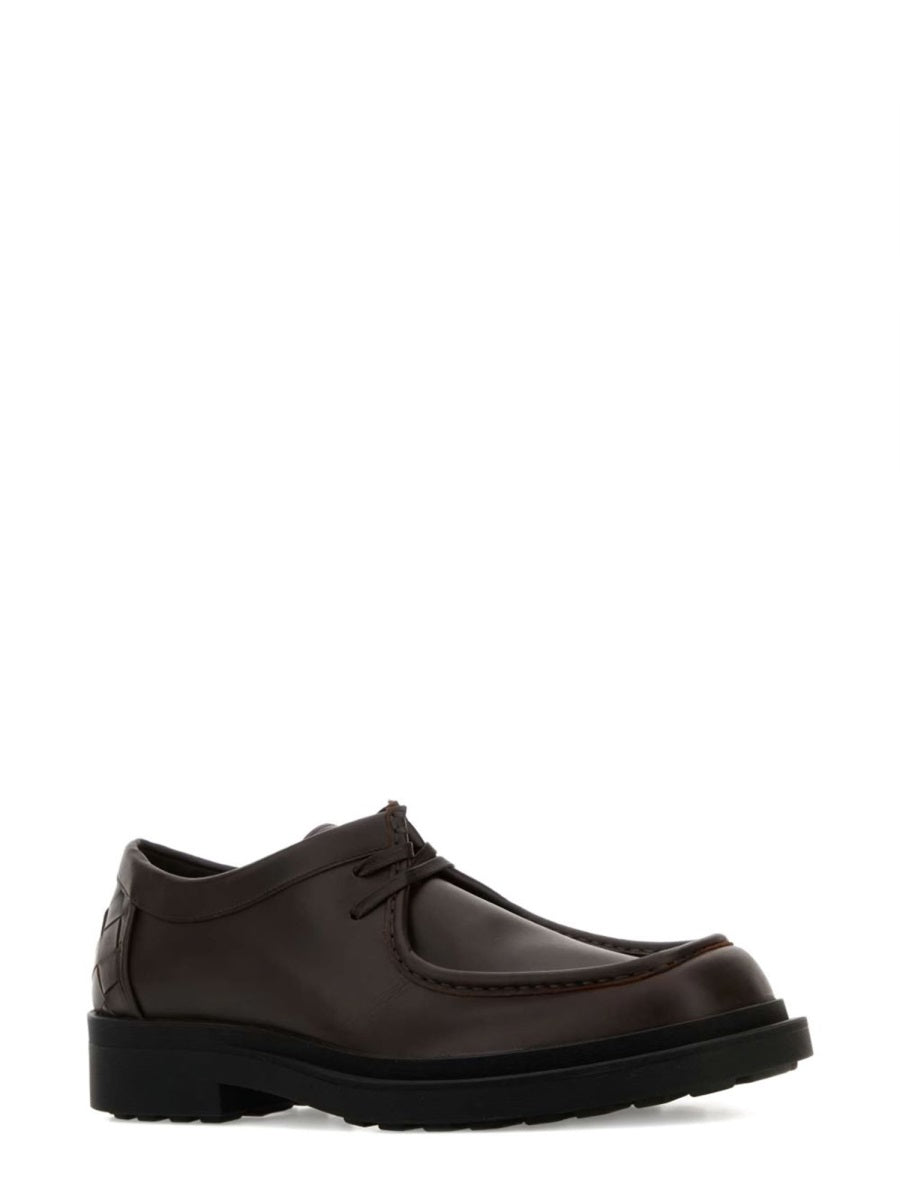 Moccasin Ben Brown Leather Calf Lace-up Shoes