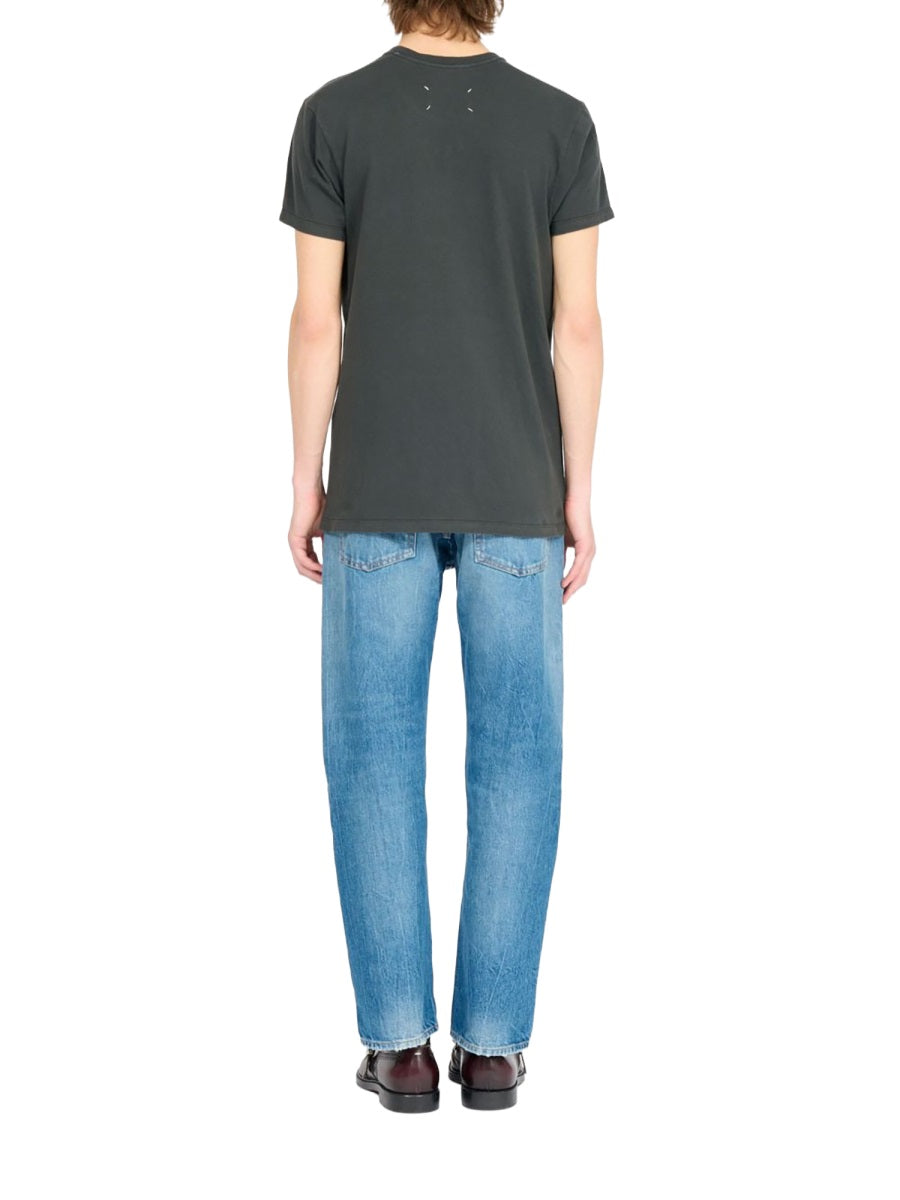 Printed Cotton T-Shirt Grey T-shirts