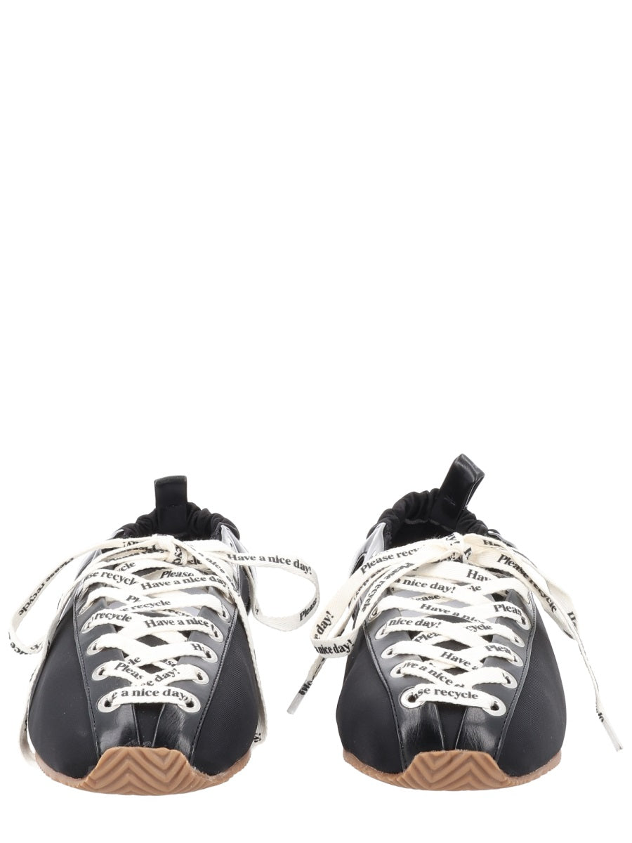 Ballerina Sporty Black Recycled Polyamide Shoe