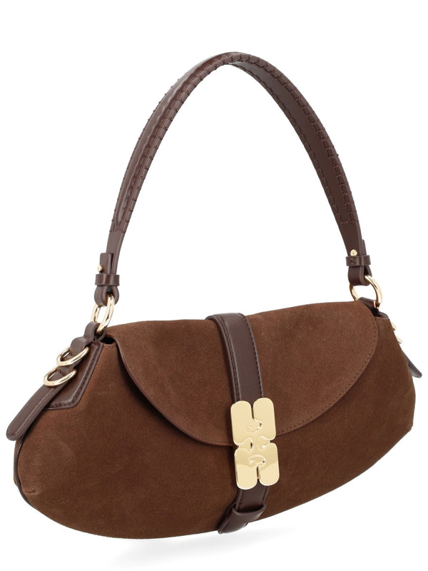 B-Kat Shoulder Bag Brown Recycled Leather