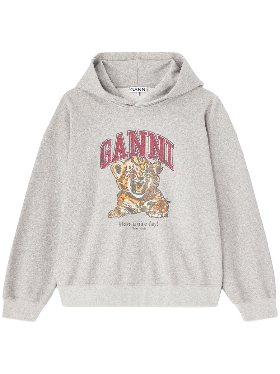 Logo Sweatshirt Grey Organic Cotton Sweatshirts