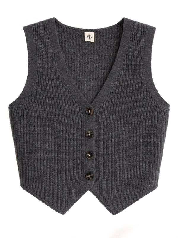 Como Vest Grey Wool Waistcoats & Gilets