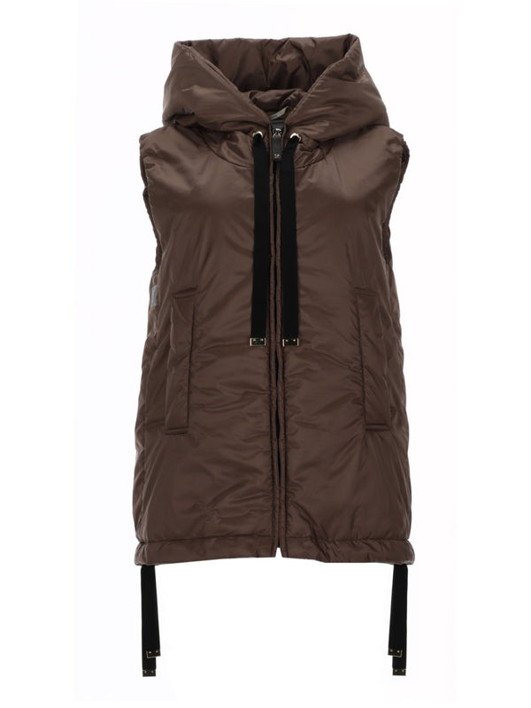Vest Greengo Brown Polyester Waistcoats & Gilets
