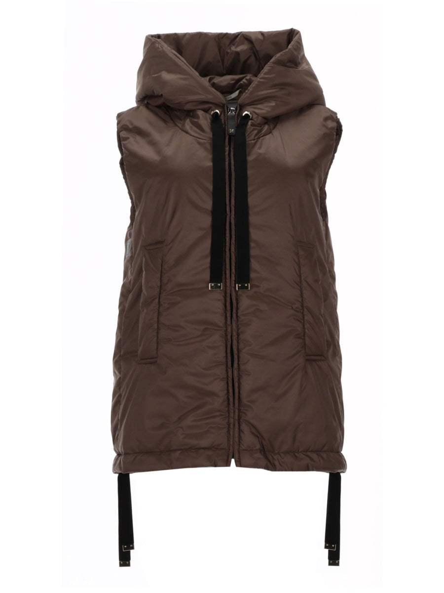 Vest Greengo Brown Polyester Waistcoats & Gilets